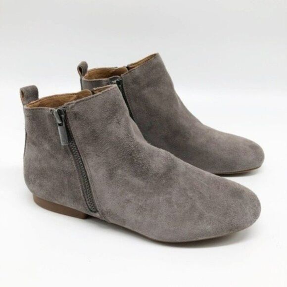 LUCKY BRAND Glexi Gray Suede Bootie  - Picture 1 of 6